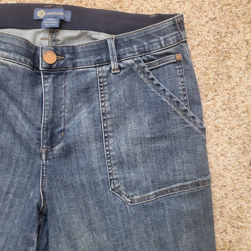 Democracy Ab-solution Bermuda Shorts Womens 18W Jeans Stretch - Picture 3 of 5